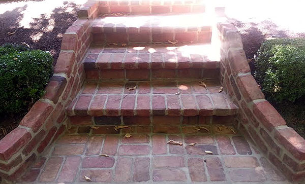 Sand Molded Brick Staircase