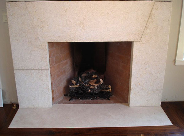 Jerusalem Limestone Fireplace